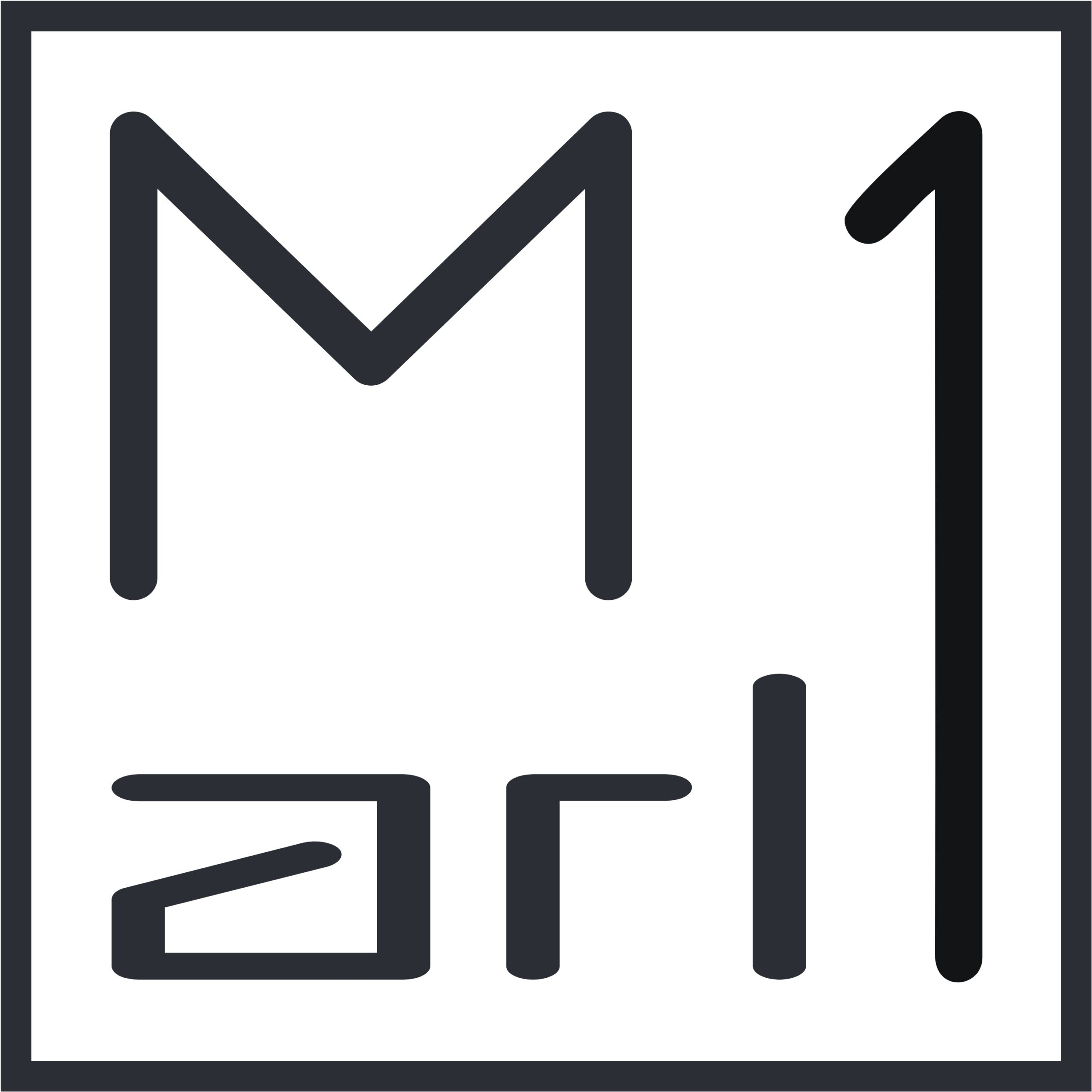 Het officiële logo van Marl1 in Zutphen, studio voor tweedekans kleding, upcycle mode en duurzame kledingmerken.